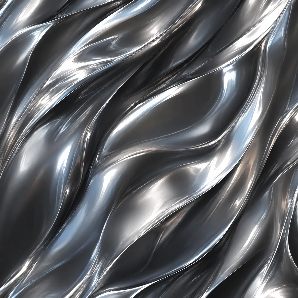 polished metal — material reference